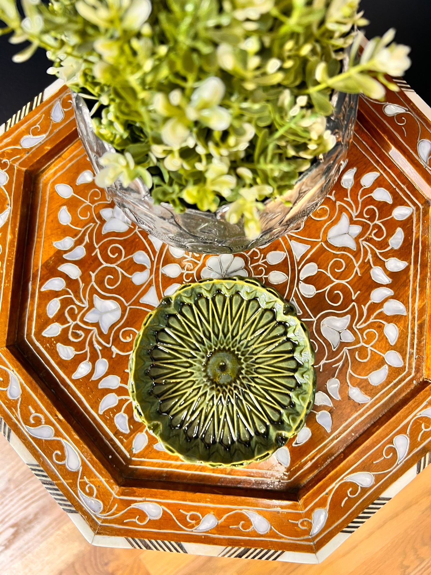 Green 24-Fold Ashtray
