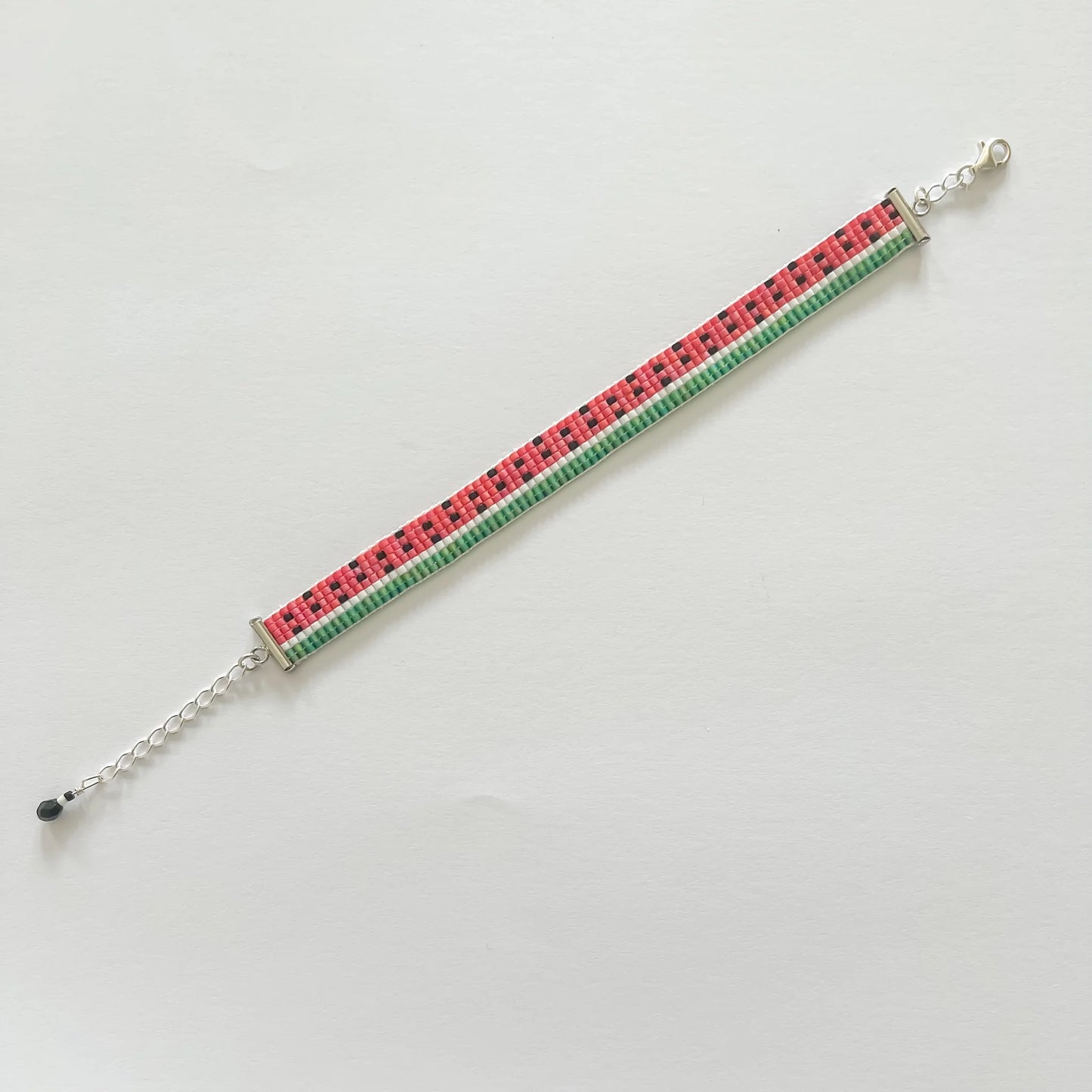 The Watermelon Bracelet - Handmade Beaded Bracelet
